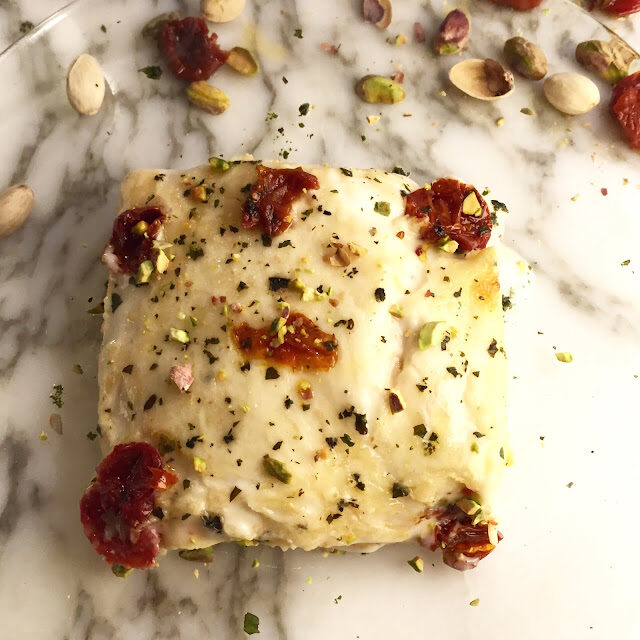 LE MIE LASAGNE AL PESTO DI PISTACCHI E POMODORI SECCHI