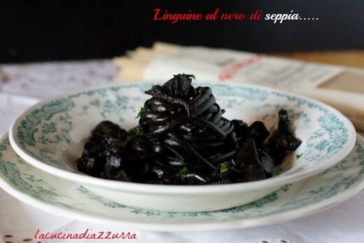 LINGUINE RUMMO AL NERO DI SEPPIA E IL MIO SHOWCOOKING SULLA PASTA FATTA A MANO!