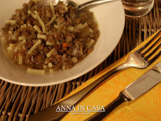 Minestra con avanzo di lenticchie
