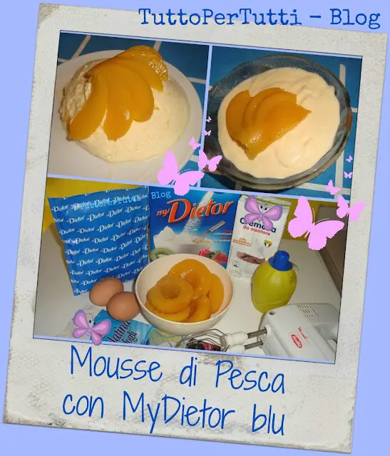 MOUSSE DI PESCA CON MyDIETOR BLU