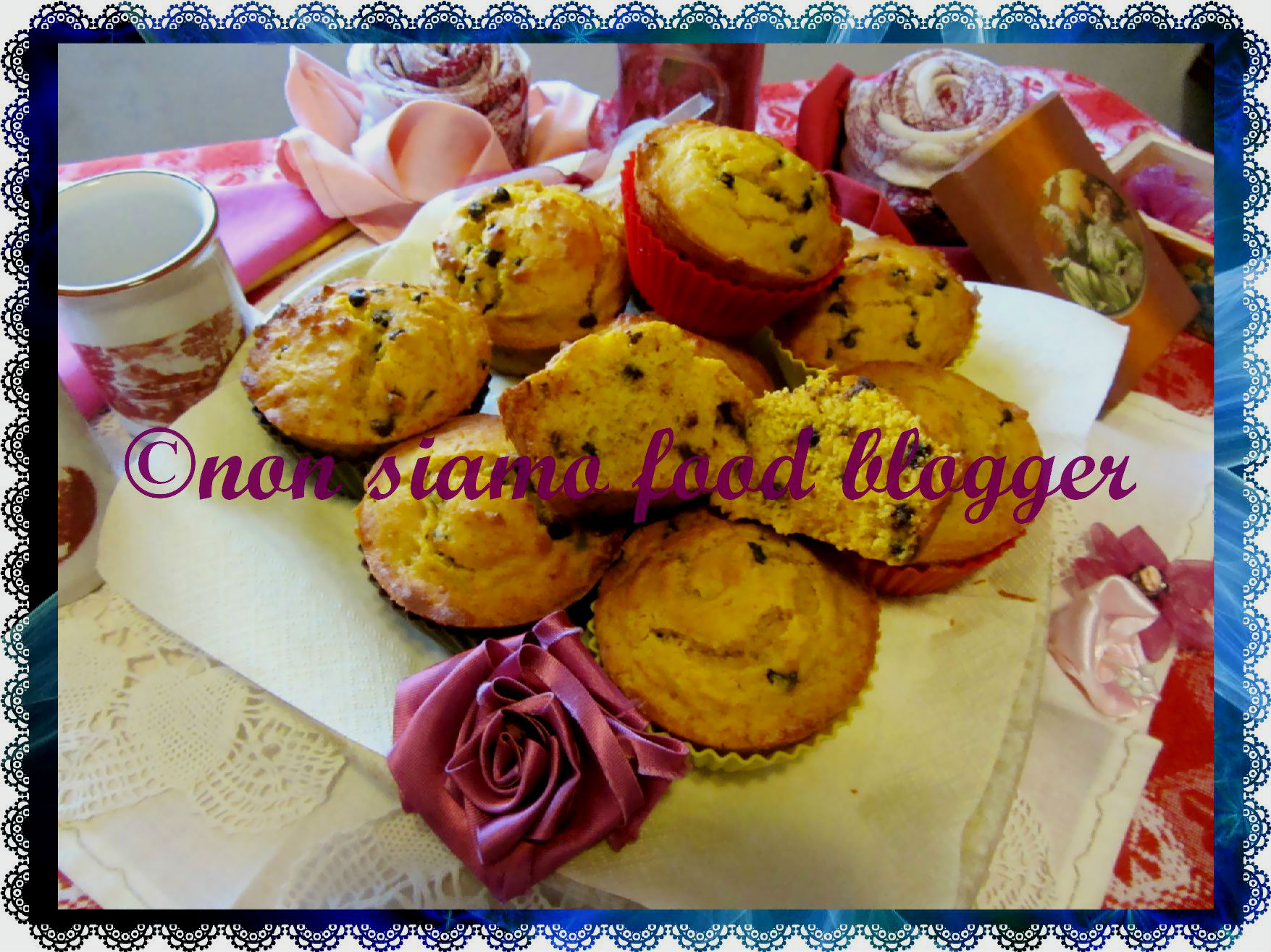 Muffin alla zucca con farina di kamut e gocce di cioccolato