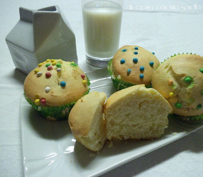 Muffin arlecchino al limone