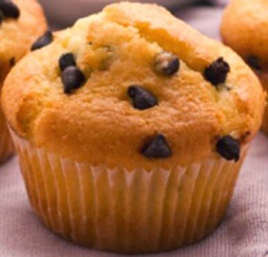 Muffin con gocce di cioccolato