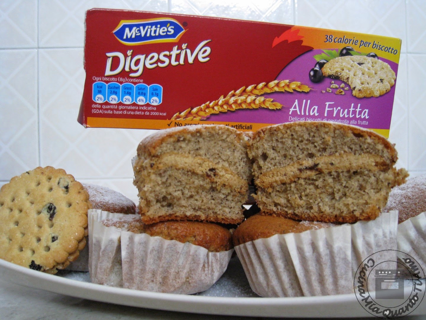 Muffin ripieni di biscotti McVitie’s Digestive alla Frutta