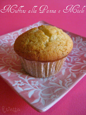 Muffins alla panna e miele