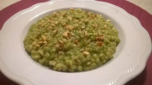 ORZOTTO CON BROCCOLI SICILIANI E NOCI