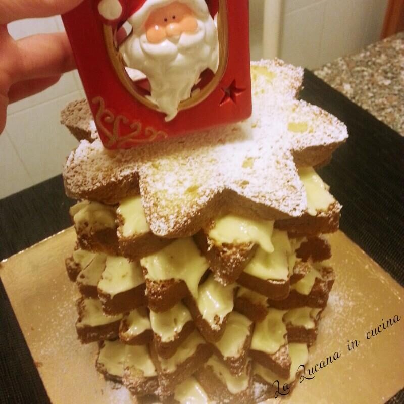 Pandoro farcito con crema chantilly