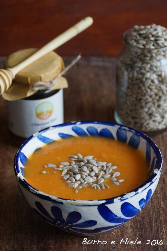 Passato di carote e zucca arrostite al miele per il mio miglior amico