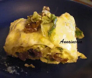 Pasta al forno con lattuga stufata e besciamella