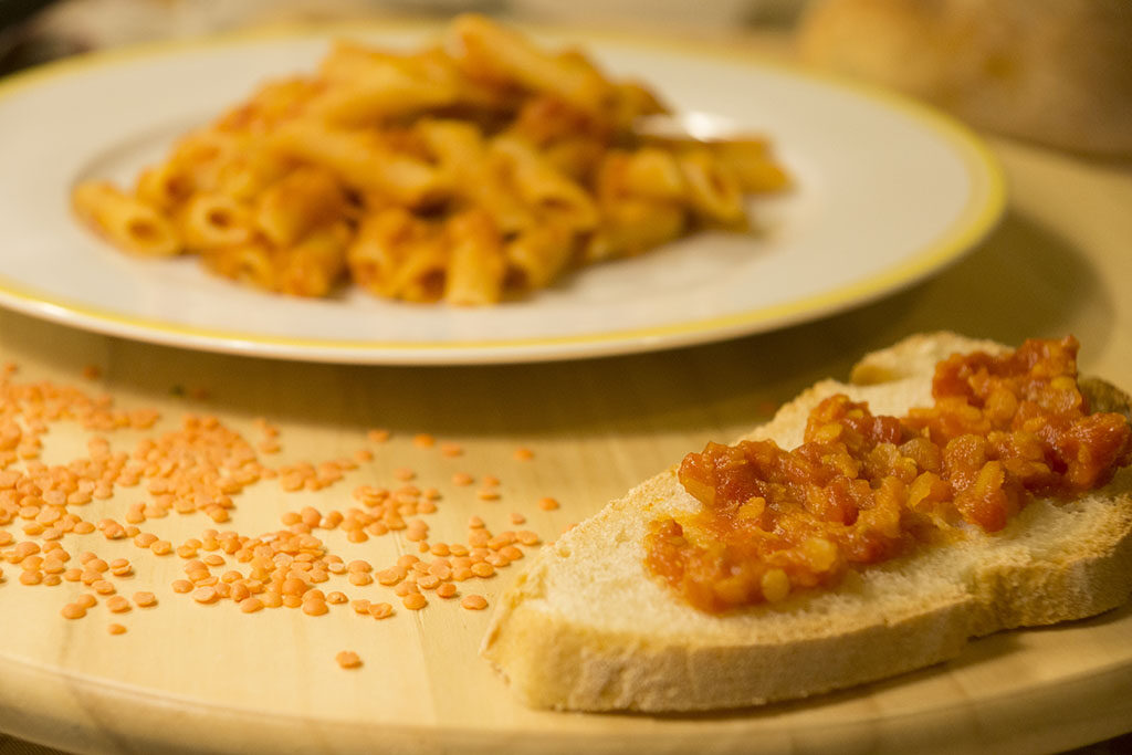 Pasta lenticchie e pomodoro