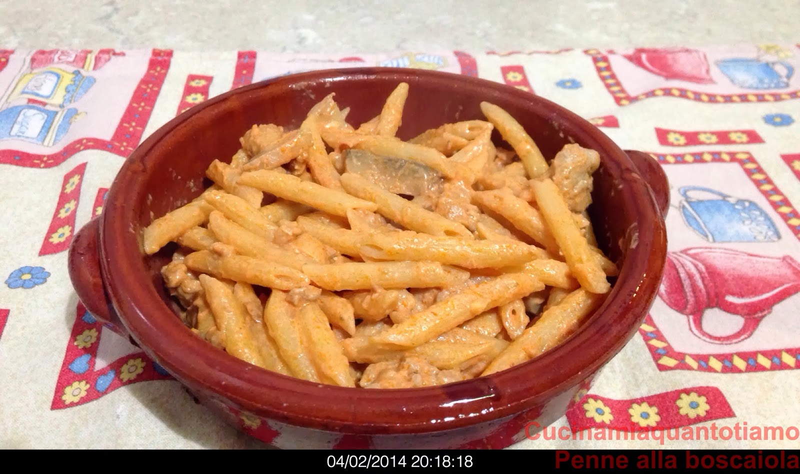 Penne alla boscaiola