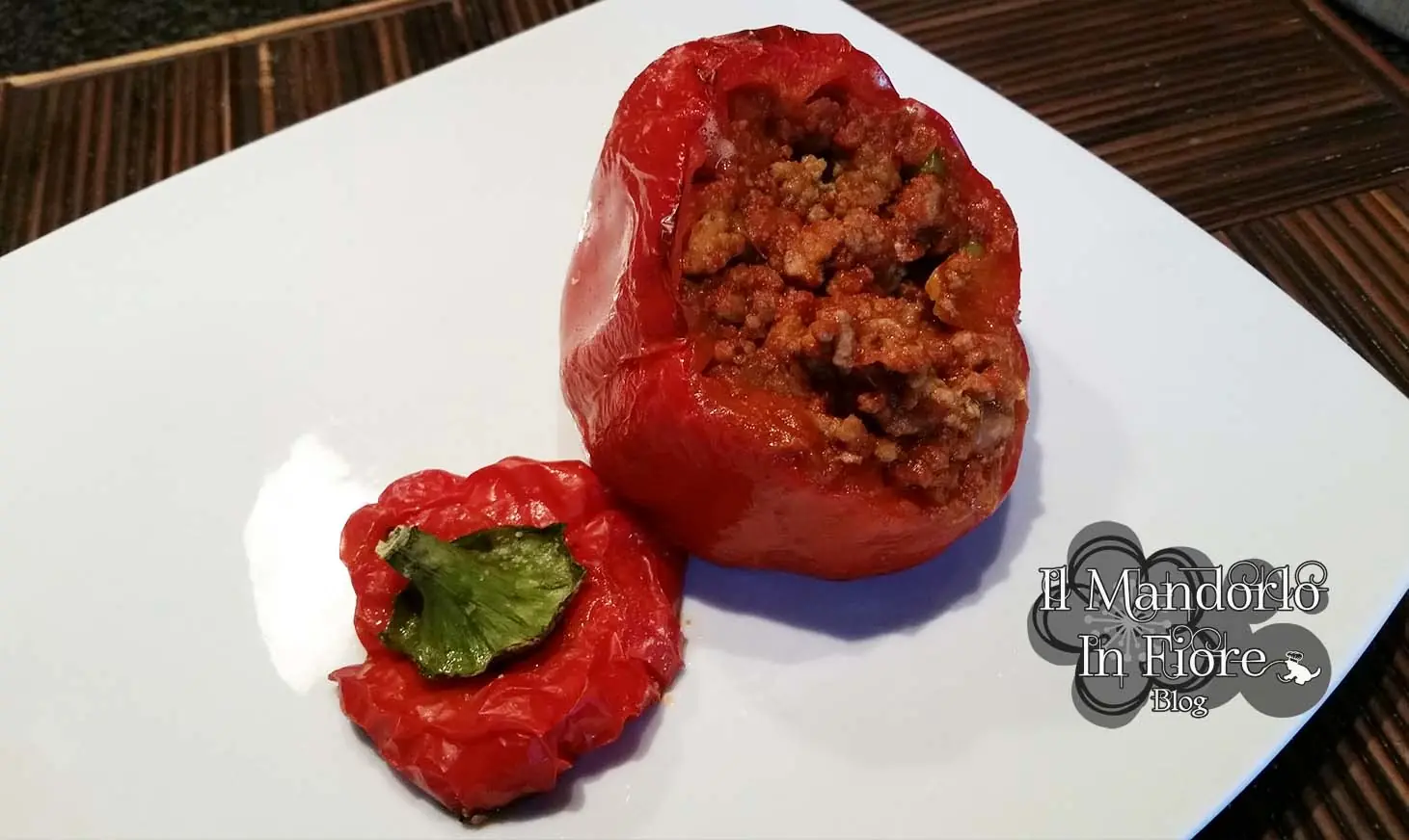 Peperoni imbottiti con tritato