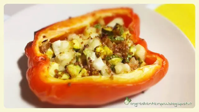 Peperoni ripieni con cuore filante