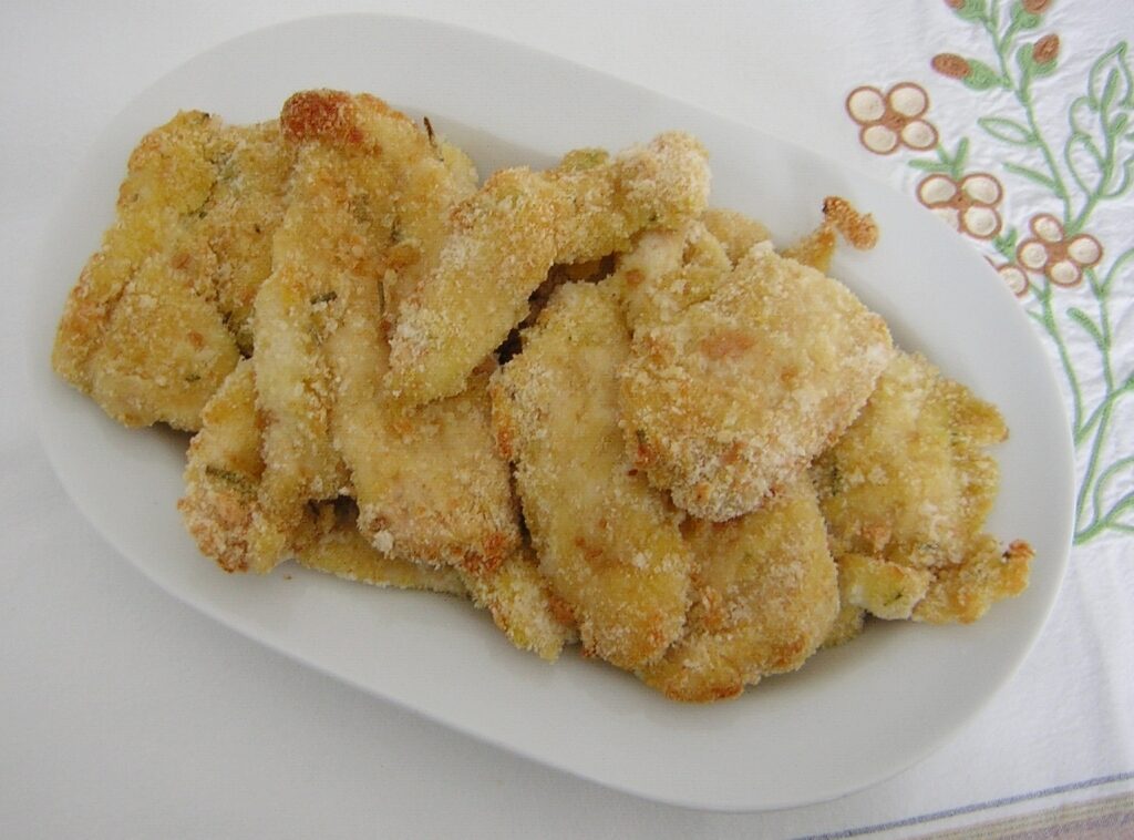 Petto di pollo impanato al forno