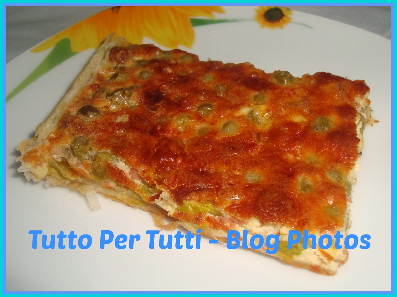 PISELLI E PROSCIUTTO COTTO IN PASTA SFOGLIA