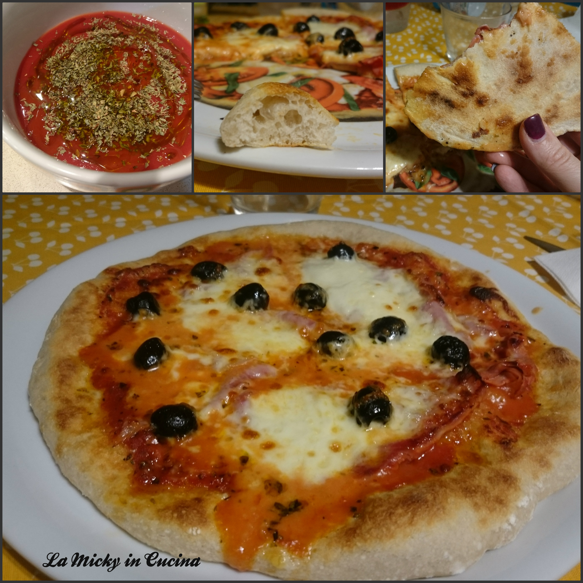 Pizza con lievito madre cotta con fornetto Ferrari