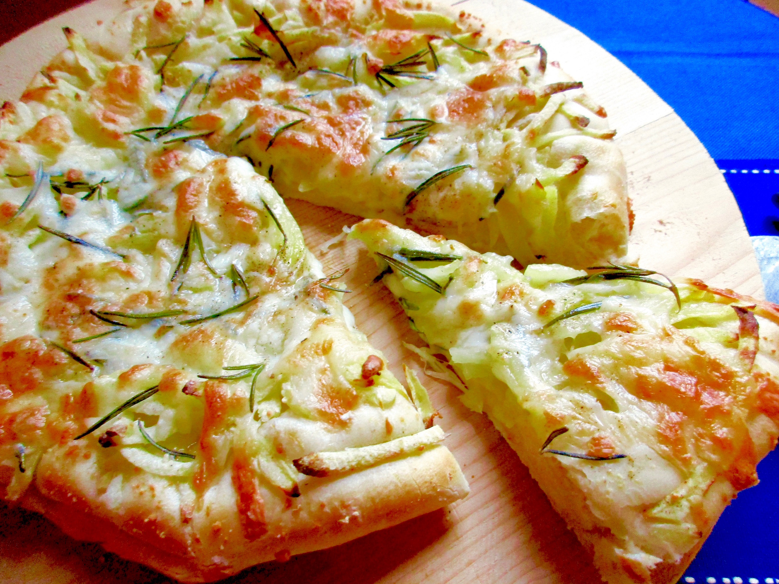 Pizza con Patate e Rosmarino