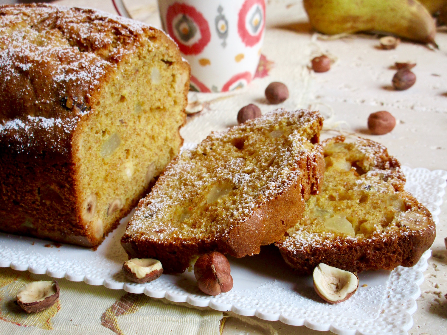 Plumcake Integrale con Pere e Nocciole