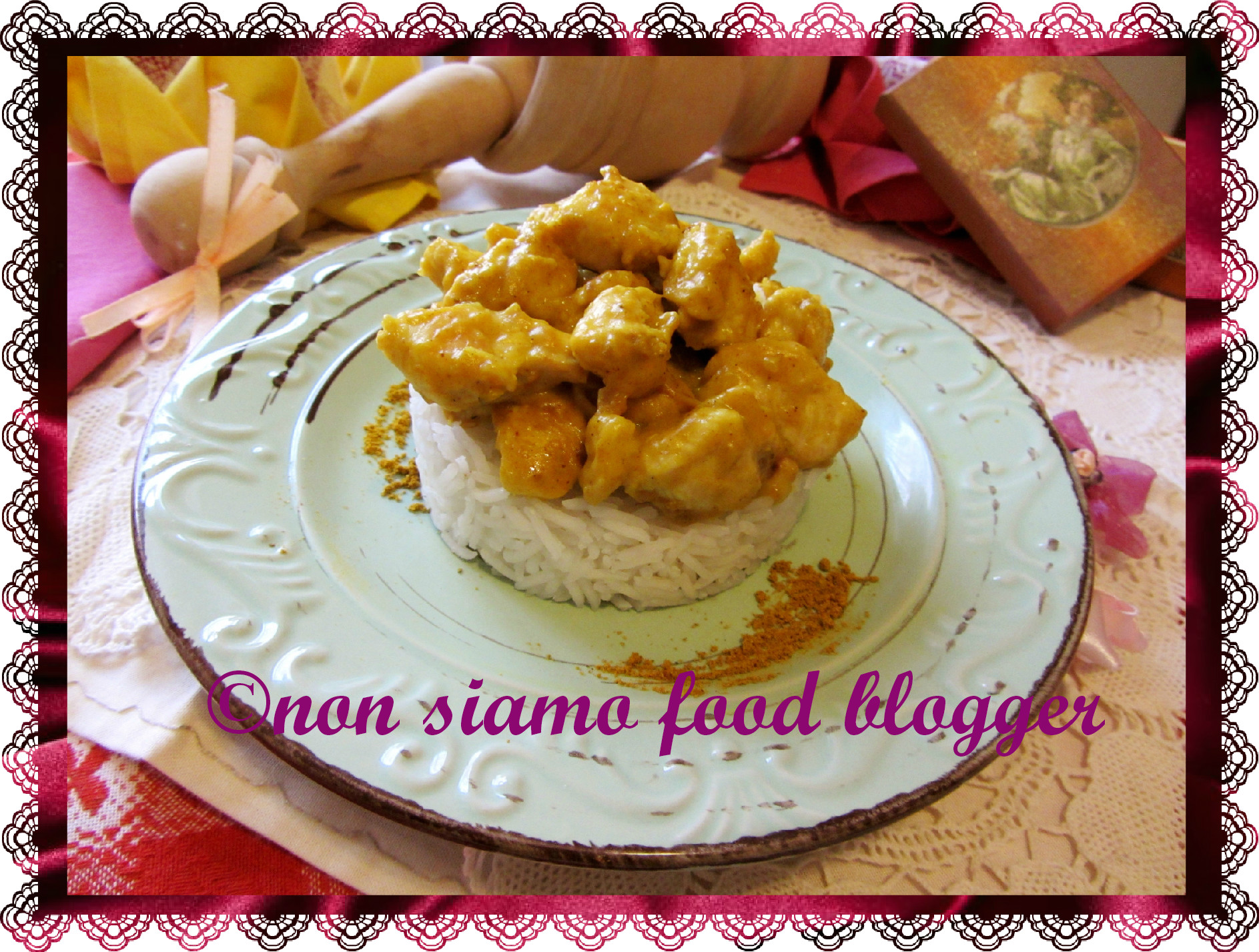 Pollo al curry con riso basmati