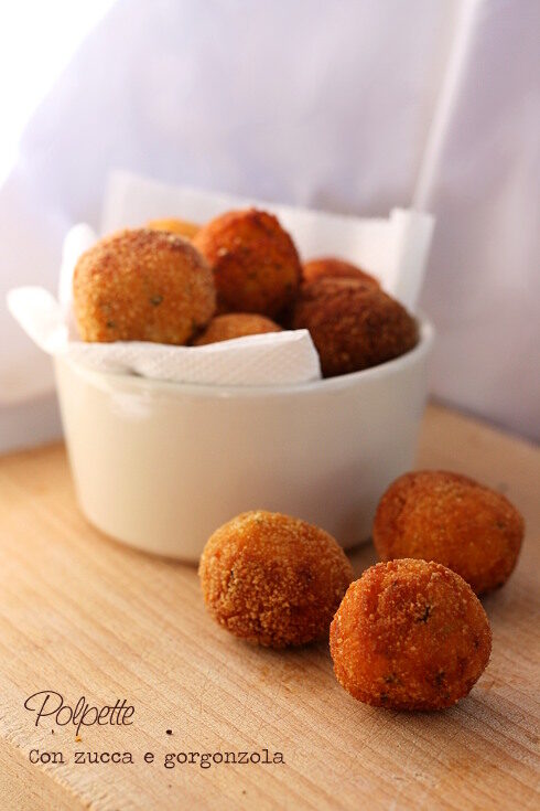 Polpette di zucca e gorgonzola