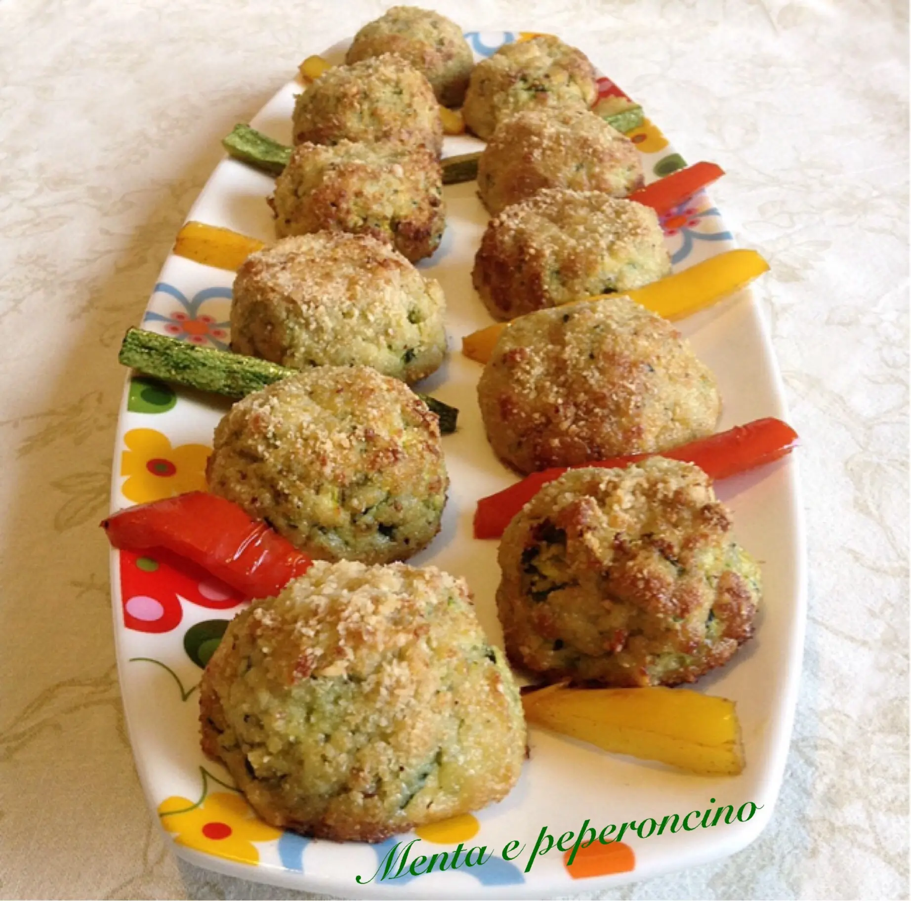 Polpette di zucchine con panatura alle nocciole