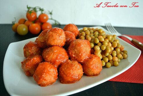 Polpette in umido con Piselli