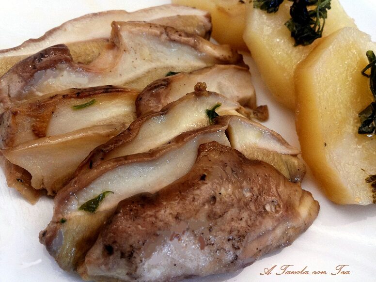 Porcini con Patate al Forno