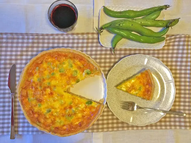 Quiche lorraine alle fave