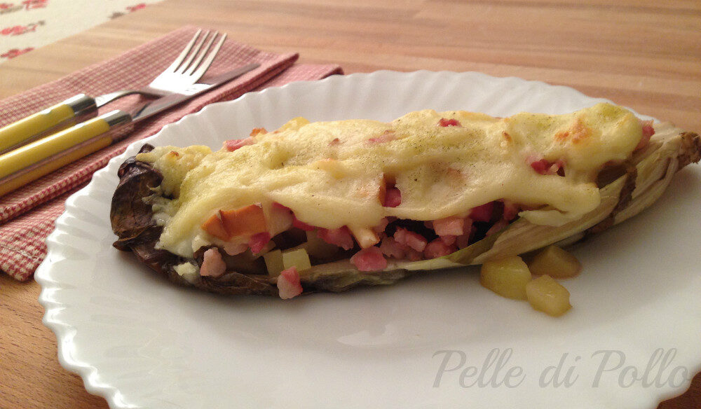 Radicchio rosso ripieno al forno