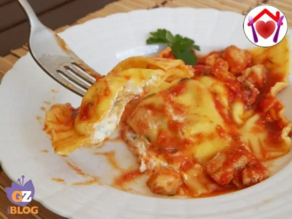 Ravioli con ripieno di cernia