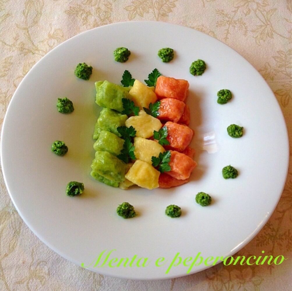Ricetta Gnocchi tricolore