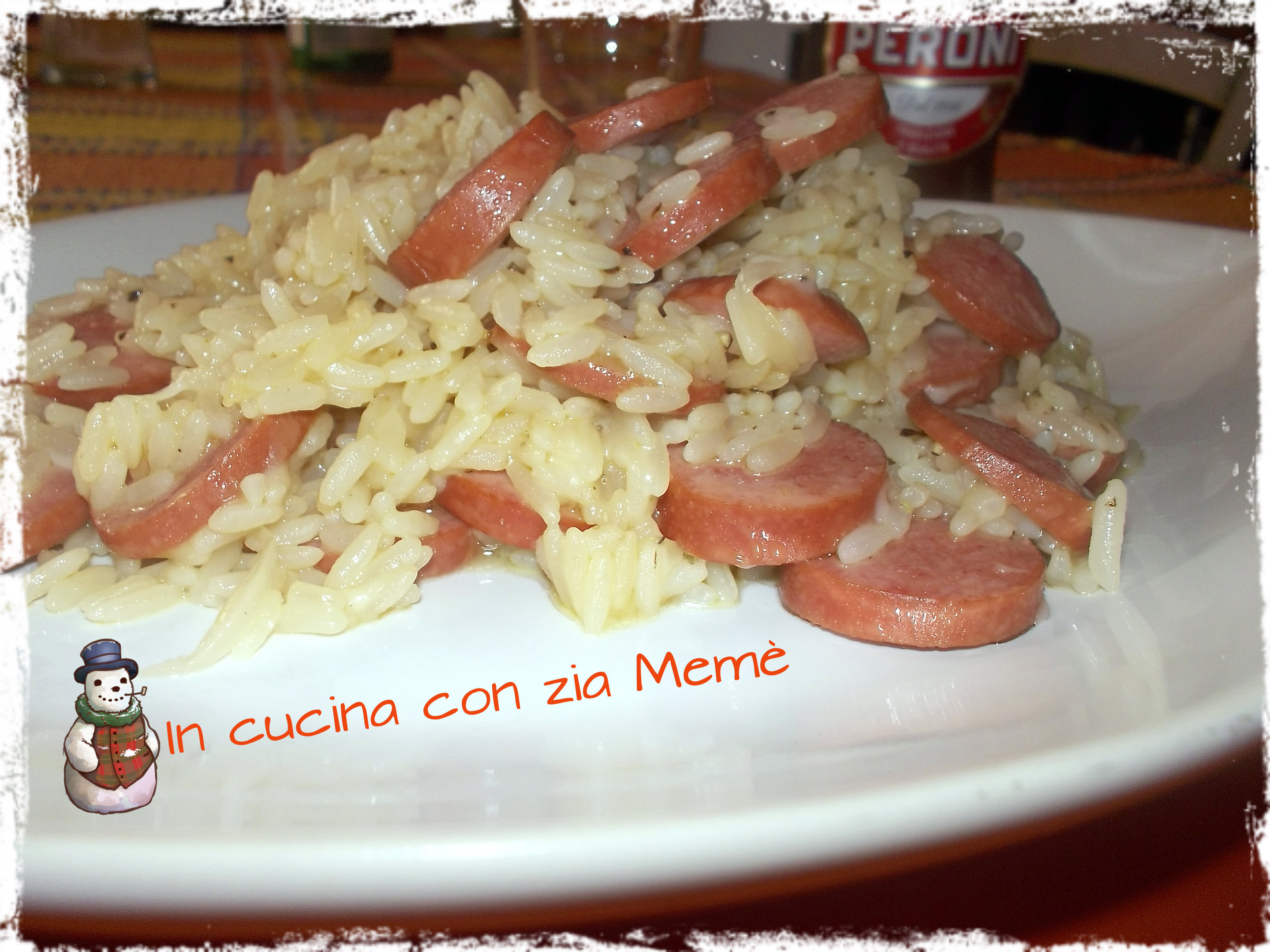 Riso con wurstel & birra