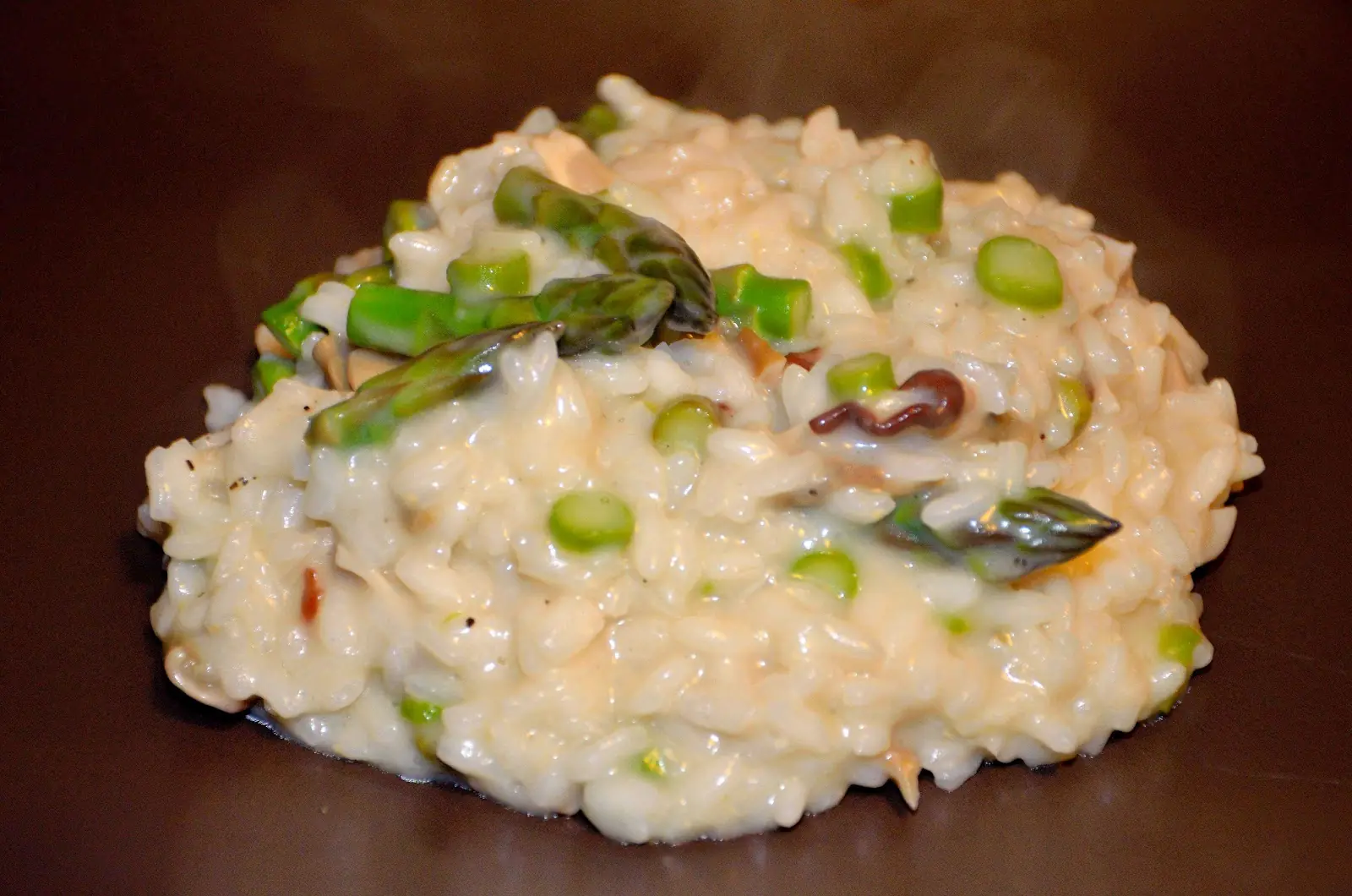RISOTTO AGLI ASPARAGI E FUNGHI PORCINI