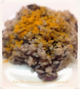 Risotto al radicchio e roquefort