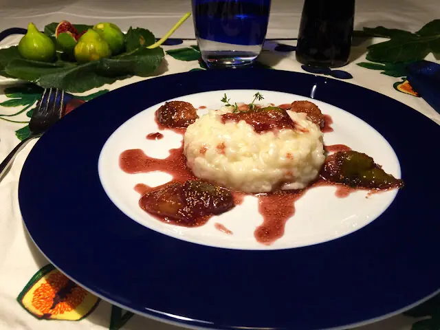 Risotto al Taleggio e fichi caramellati