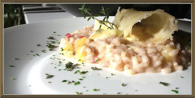 Risotto con mele, camembert e sidro