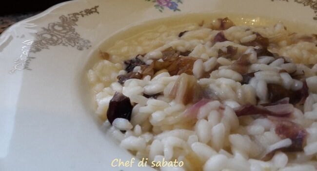Risotto con radicchio rosso