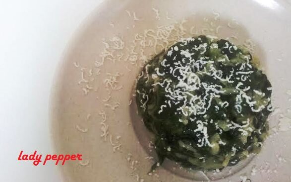 Risotto cremoso agli spinaci