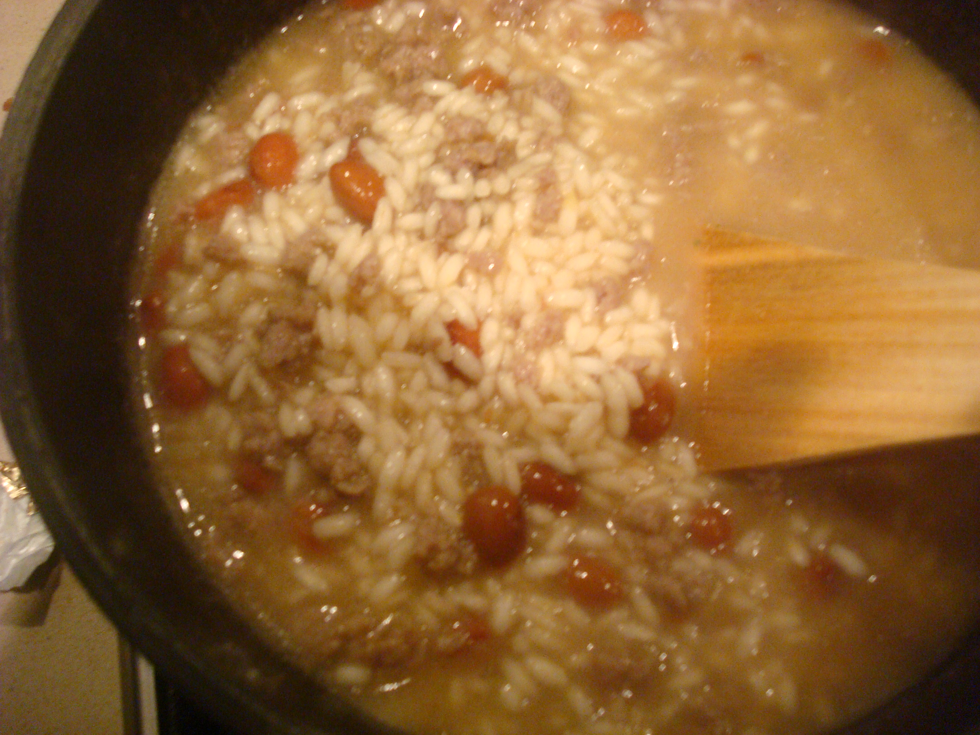 Risotto del pilota (salsiccia e fagioli)
