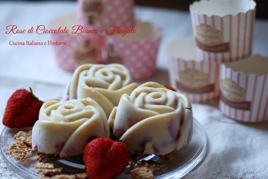Rose di Fragola al Cioccolato Bianco
