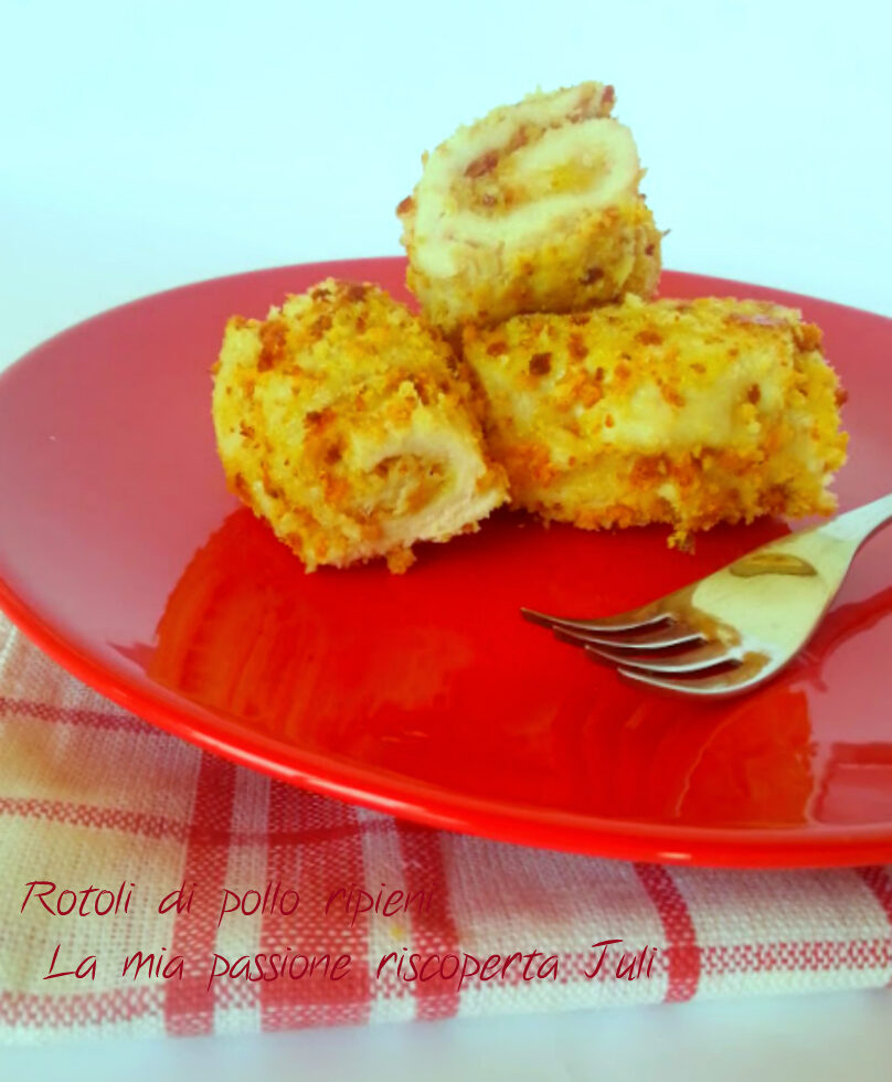 Rotolini di pollo al forno