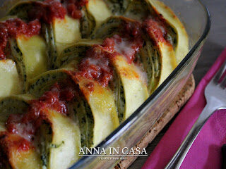 Rotolo di pasta con cavolfiore e cime di rapa