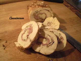 Rotolo di pollo ripieno