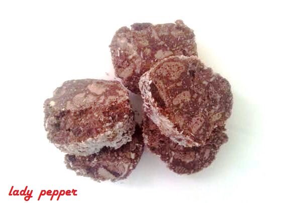 Salame cioccolato e cocco (senza uova)