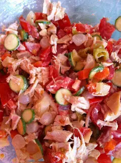 Senza Bimby, Insalata di Pollo e Verdure