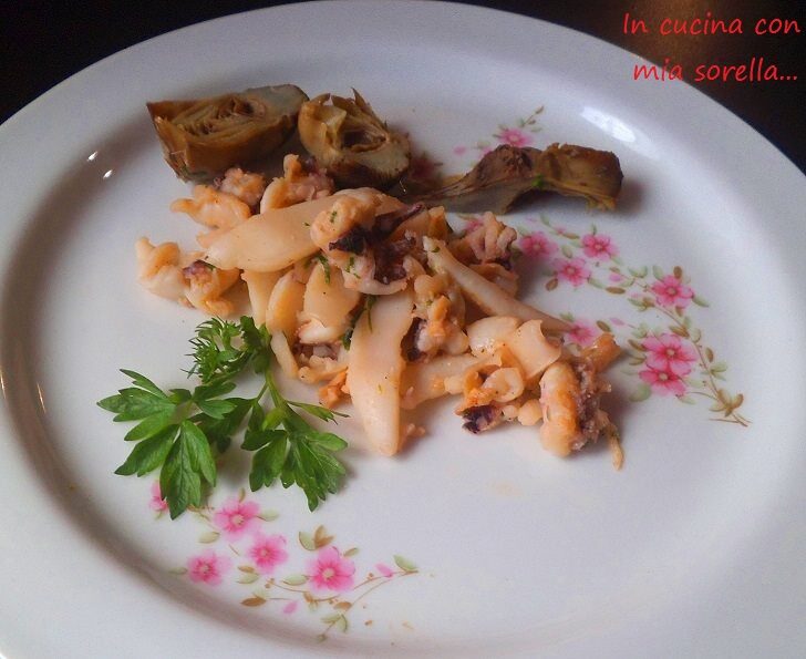 Seppia ai carciofi