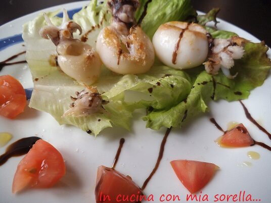 Seppie alla piastra con riduzione di aceto balsamico|Ricetta light