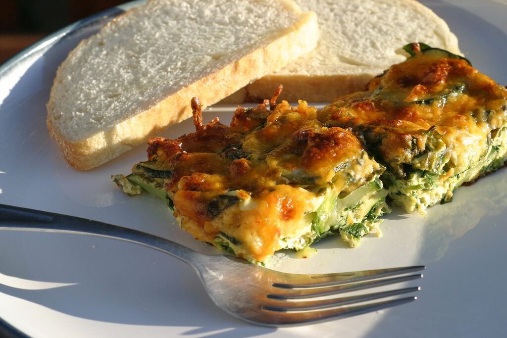 Sformato di zucchine e spinaci