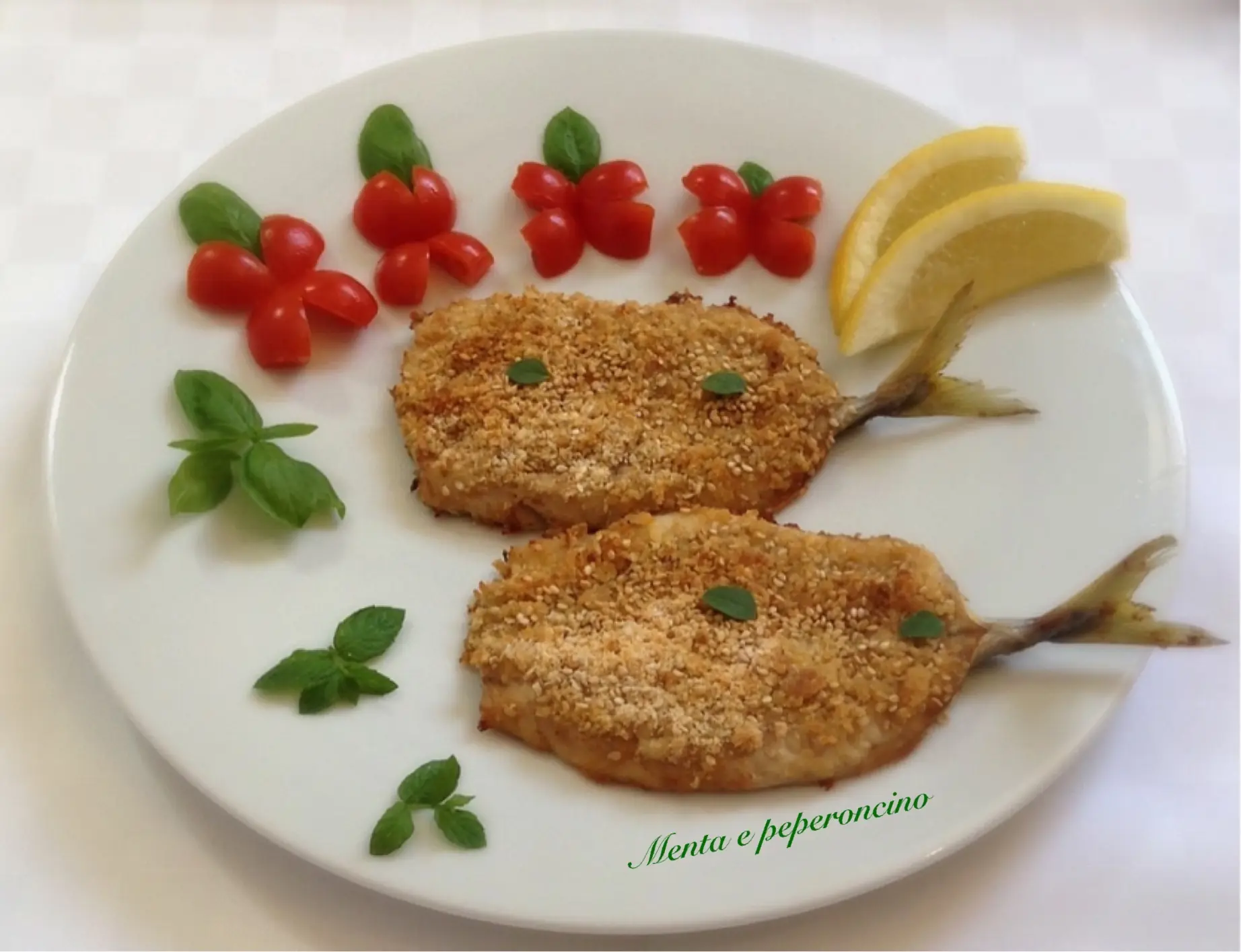 Sgombro in crosta di pane e sesamo