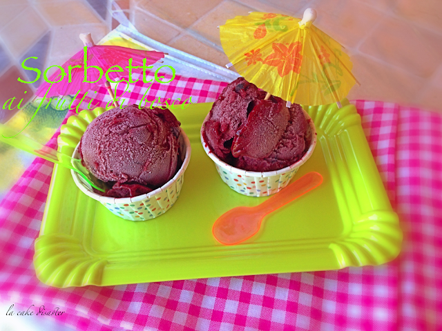 Sorbetto ai frutti di bosco